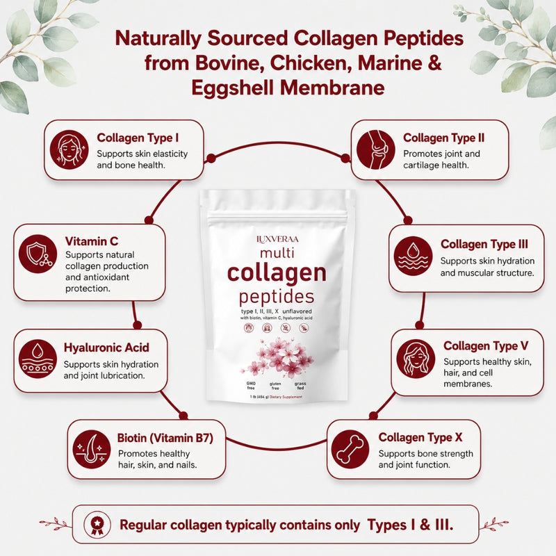 Complete Multi-Collagen Formula for Skin | 1 lb (454 g)