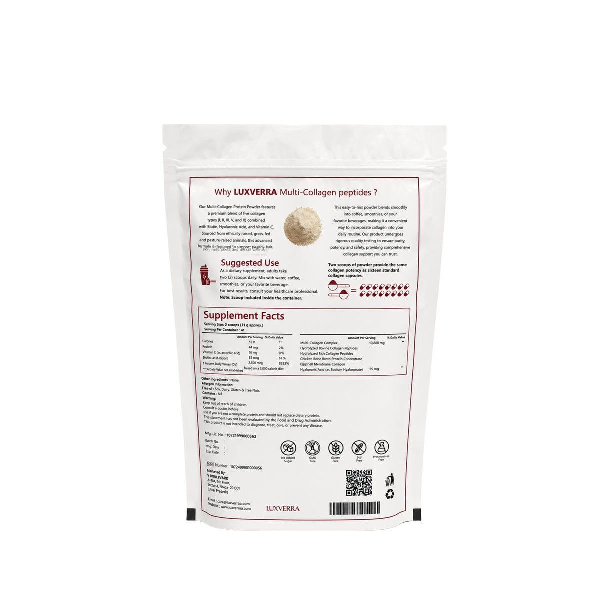 Complete Multi-Collagen Formula for Skin | 1 lb (454 g)