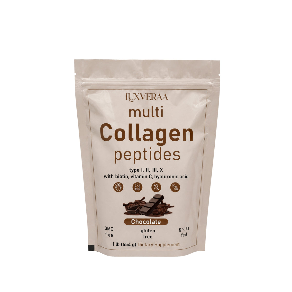 Multi Collagen Peptides Powder | 1 lb (454 g)