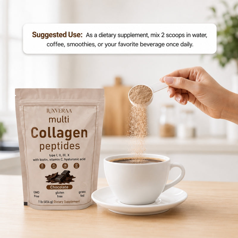 Multi Collagen Peptides Powder | 1 lb (454 g)