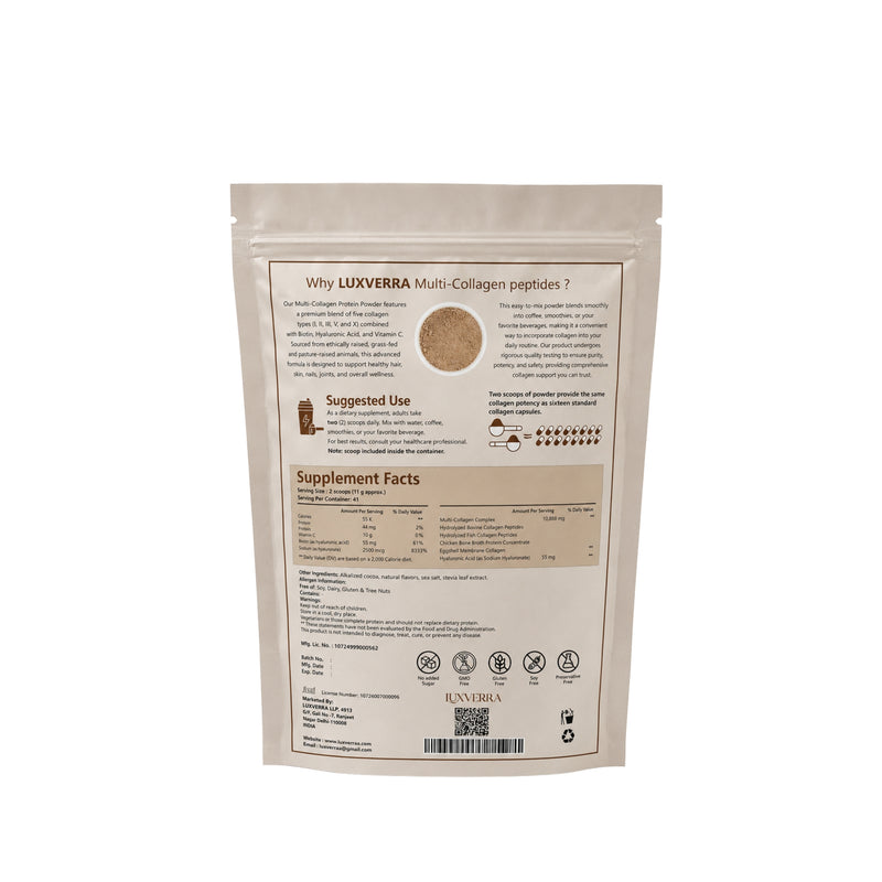 Multi Collagen Peptides Powder | 1 lb (454 g)